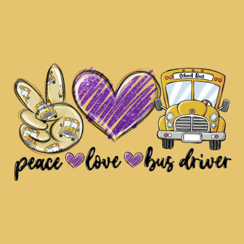 Peace Love Bus Driver Premium Sweatshirt by MaliasSmallBusiness | Teevron