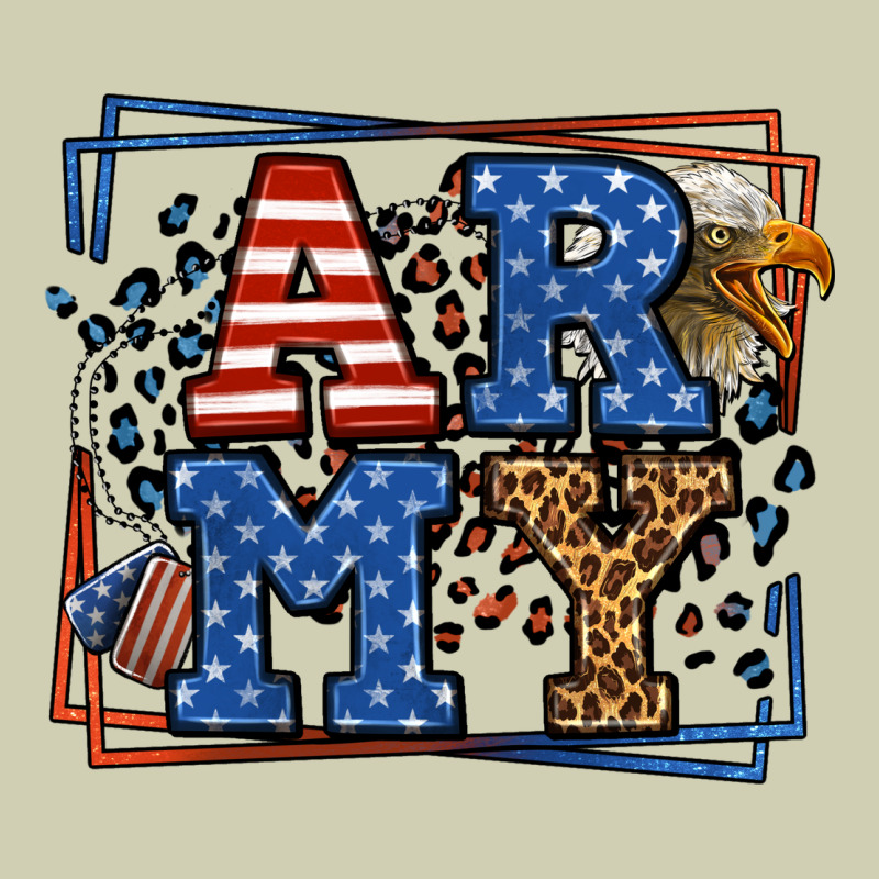 Army Veteran Leopard Frame 4th Of July Heavy Core Tee by LillyAllenDesigns | Teevron
