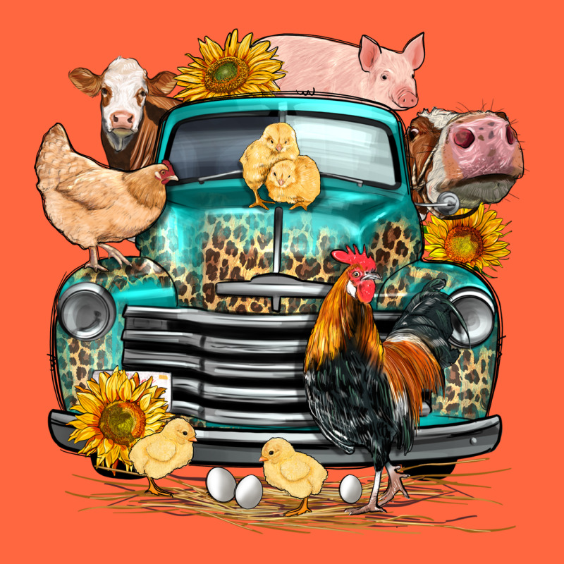 Farm Truck Farm Animals Premium Hoodie by FaDigitalArtStudio | Teevron
