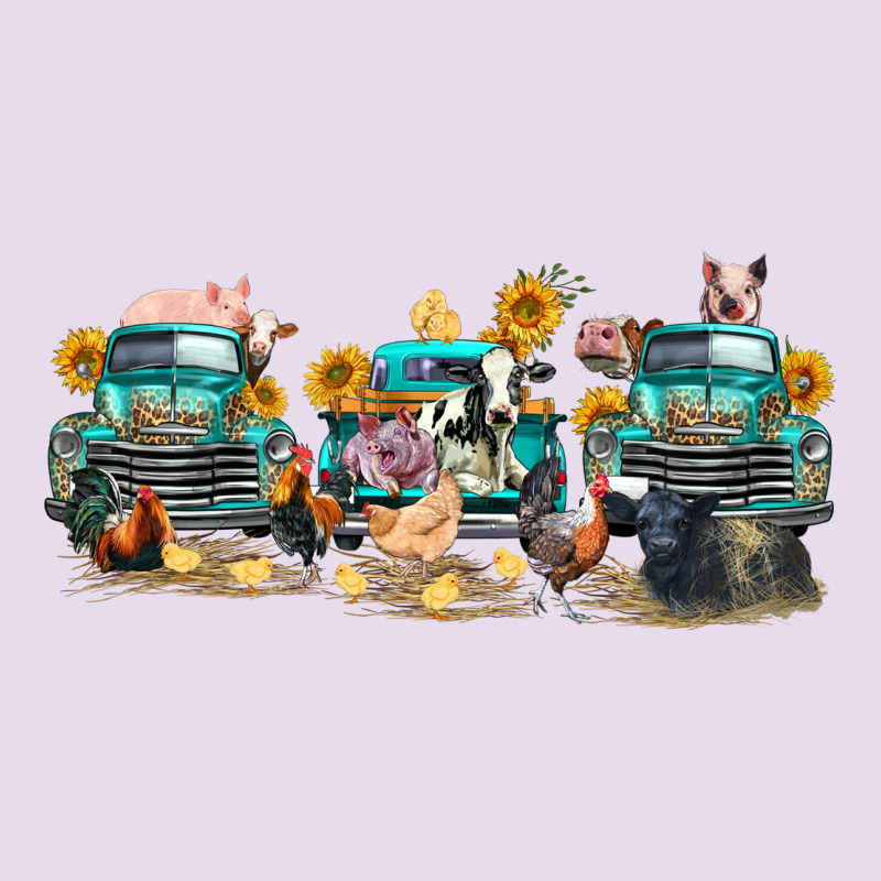 Western Farm Trucks Farm Animals Premium Hoodie by FaDigitalArtStudio | Teevron