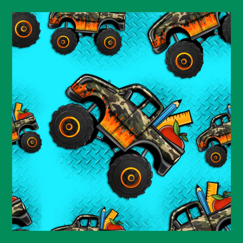 Monster Truck Pre Teen Seamless Pattern Urban Hoodie by HRA Design Shop | Teevron