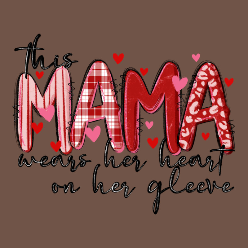 This Mama Wears Her Heart On Her Gleeve Premium Sweatshirt by MaliasSmallBusiness | Teevron