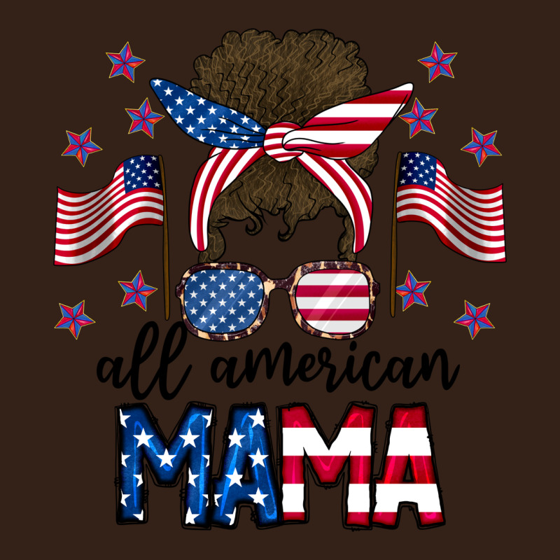 All American Mama Messy Buny Heavy Core Tee by CowhideDigitalArt | Teevron