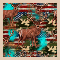Hunting Deer American Flag Seamless Pattern Urban Hoodie | Teevron