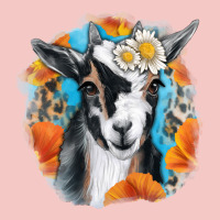 Daisy Goat With Background Urban Heavy Tee | Teevron