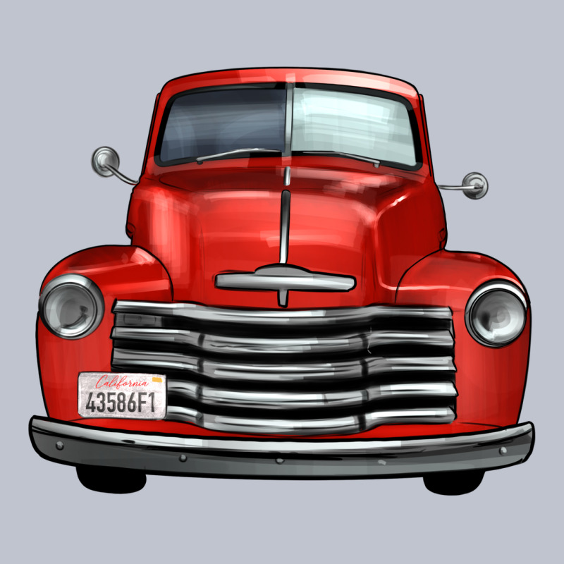 Western Red Truck Front View Premium Hoodie by FaDigitalArtStudio | Teevron