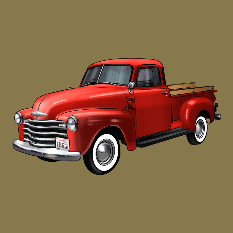Western Red Truck Right 34 View Premium Hoodie by FaDigitalArtStudio | Teevron