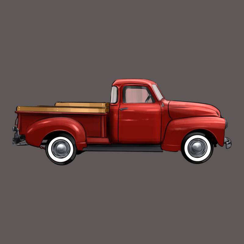 Western Red Truck Right Side View Premium Hoodie by FaDigitalArtStudio | Teevron