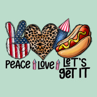 Peace Love Let's Get It Premium Hoodie | Teevron