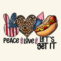 Peace Love Let's Get It Premium Hoodie | Teevron