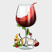 Christmas Wine Glass Urban Hoodie | Teevron