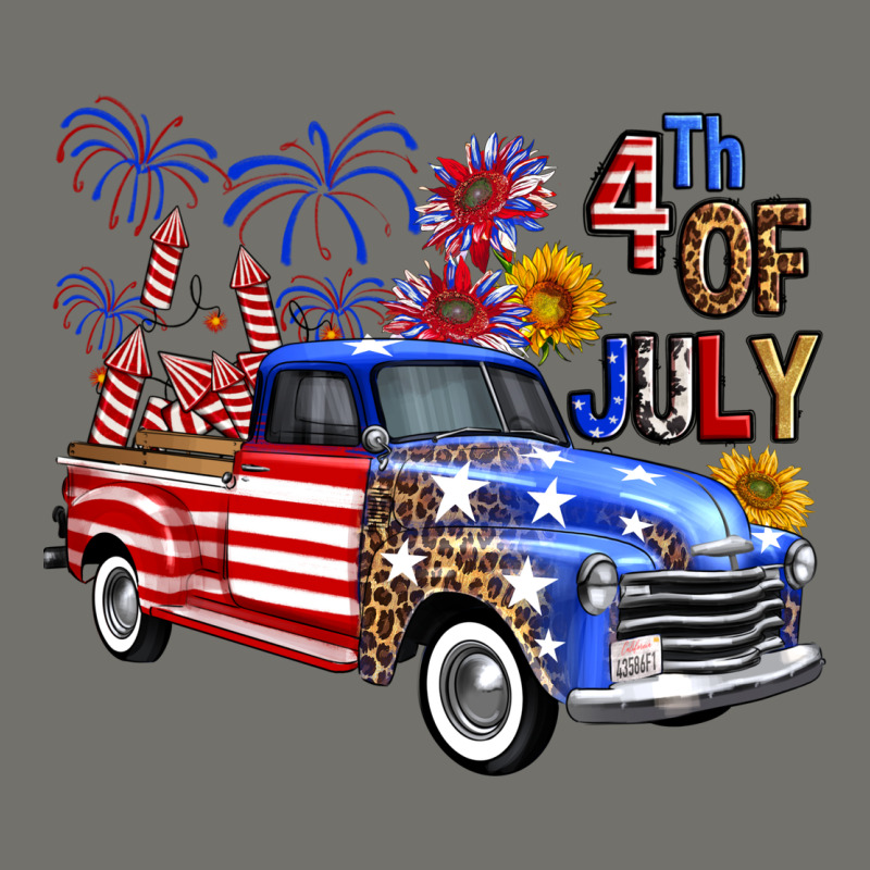 Western Truck Fourth Of July America Premium Hoodie by FaDigitalArtStudio | Teevron