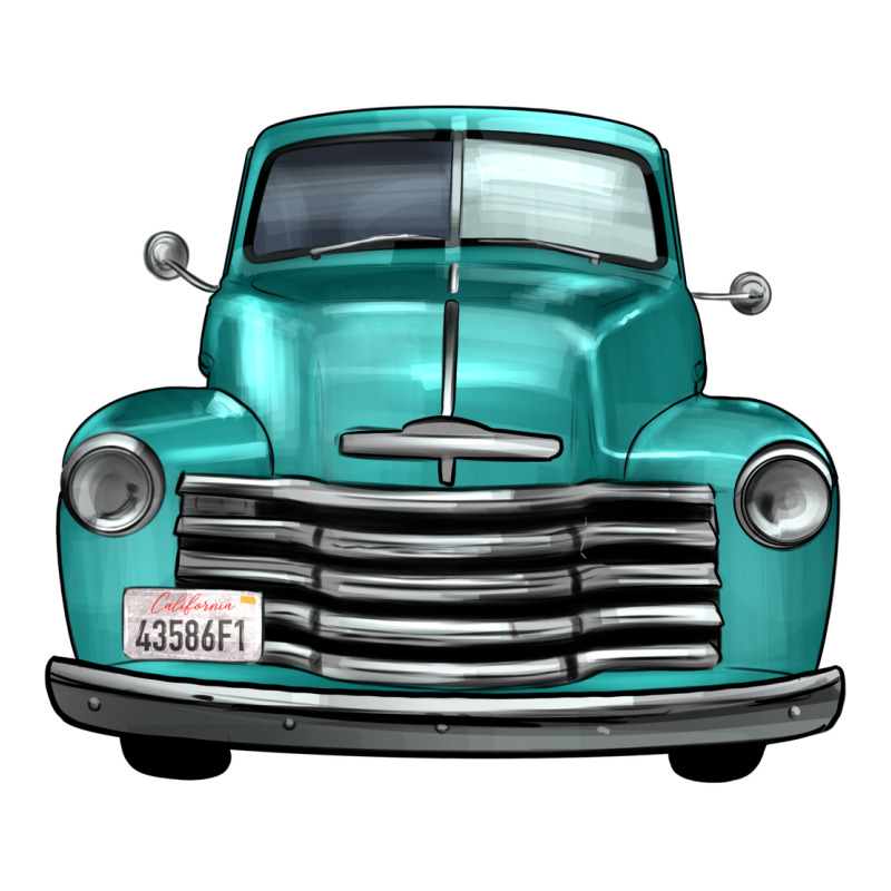 Western Truck Front View Premium Hoodie by FaDigitalArtStudio | Teevron