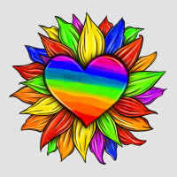 Lgbtq Color Heart And Sunflower Premium Hoodie | Teevron