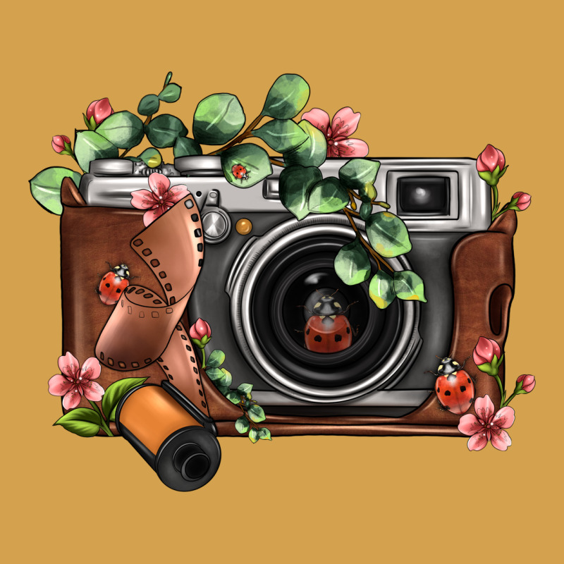 Floral Eucalyptus Film Roll Vintage Camera Urban Hoodie by FaDigitalArtStudio | Teevron