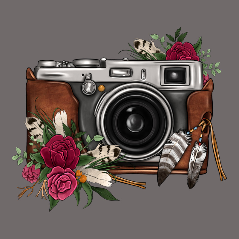 Floral Feather Vintage Camera Urban Hoodie by FaDigitalArtStudio | Teevron