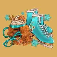 Winter Ice Skating Boots And Coffee Premium Hoodie | Teevron