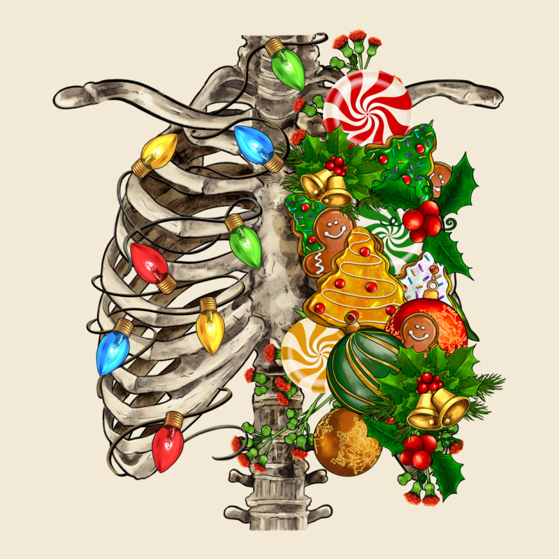 Skeleton Chest Christmas Premium Hoodie by FaDigitalArtStudio | Teevron