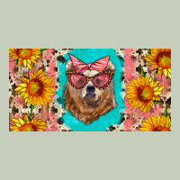 Mama Bear With Sunflowers And Glasses License Plate Ladies Tee | Teevron