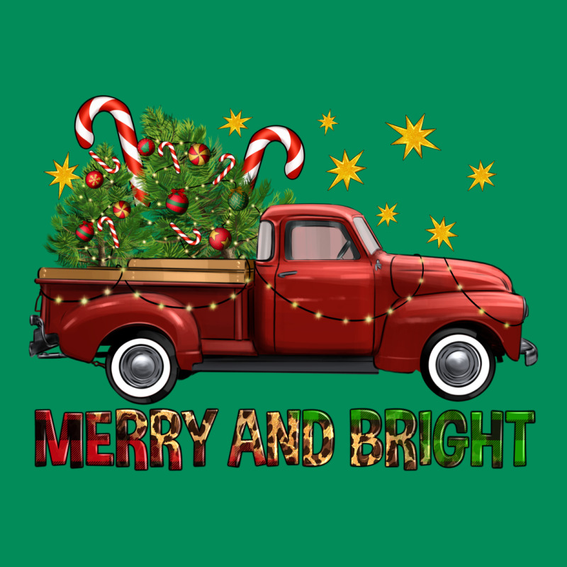 Merry And Bright Christmas Trees Truck Urban Hoodie by FaDigitalArtStudio | Teevron