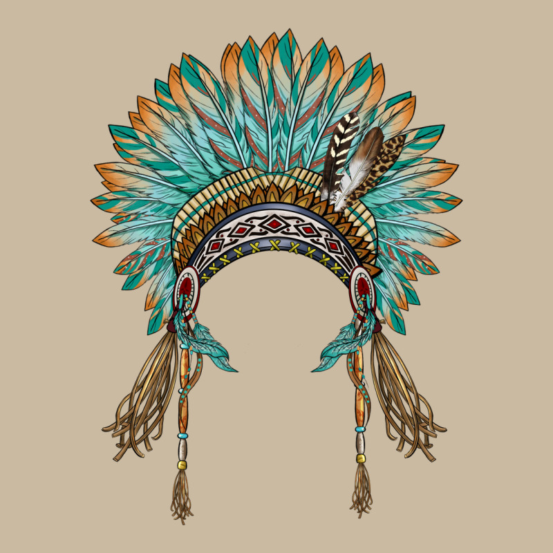 Native American Headdress Turquise Long Sleeve Tee by BarkalooDesign | Teevron