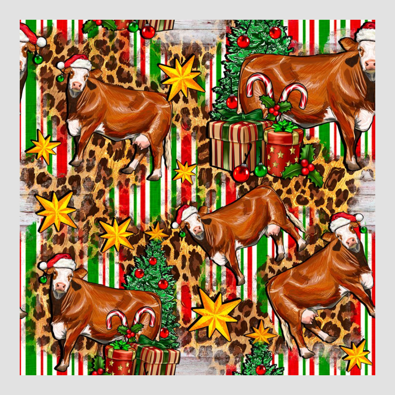 Christmas Leopard Cow With Gift Boxes Premium Hoodie by FaDigitalArtStudio | Teevron