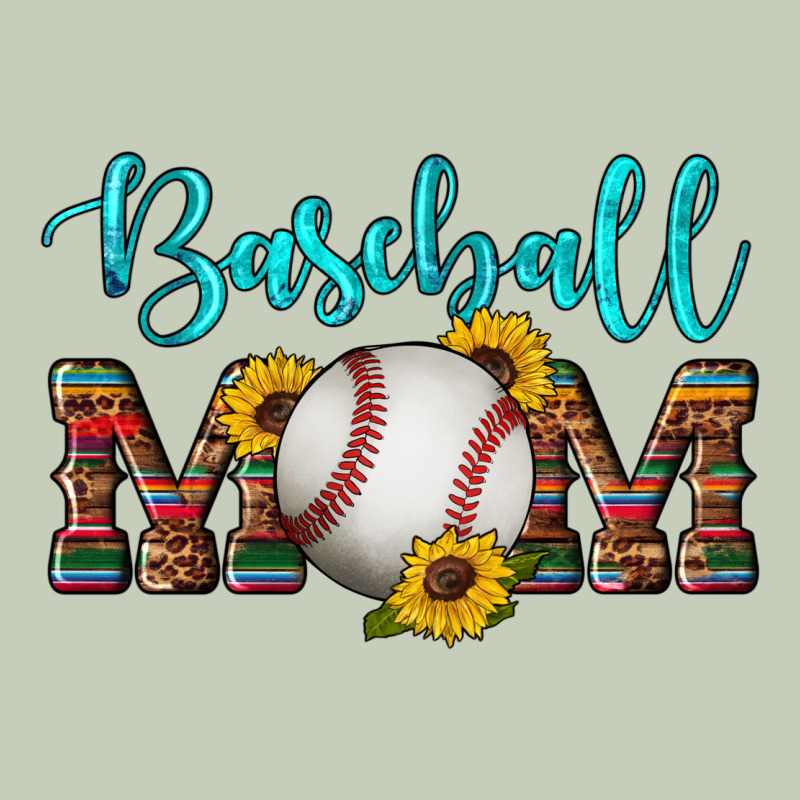 Western Leopard Serape Wooden Sunflowers  Turquoise Glitter Mom Baseba Ladies Tee by Artiststas | Teevron