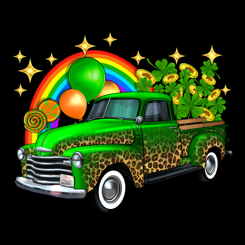 St Patricks Shamrock Gold Rainbow Balloon Candy Truck Urban Hoodie by FaDigitalArtStudio | Teevron