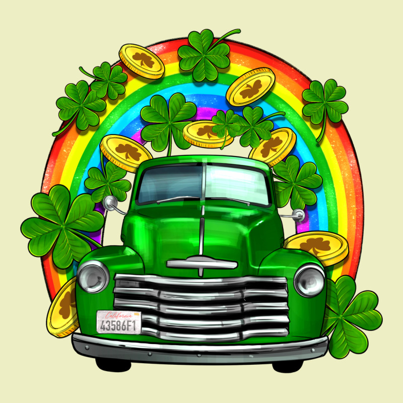 St Patricks Shamrock Gold Rainbow Truck Urban Hoodie by FaDigitalArtStudio | Teevron