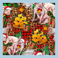 Christmas Pig  Tartan With  Hay And Christmas Ligh Premium Hoodie | Teevron