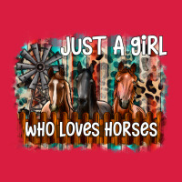 Just A Girl Who Loves Horses Premium Hoodie | Teevron