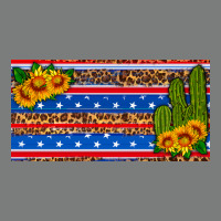 Usa Sunflower And Cactus License Plate Premium Hoodie | Teevron