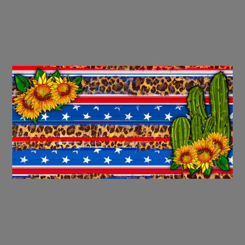 Usa Sunflower And Cactus License Plate Premium Hoodie by HRA Design Shop | Teevron
