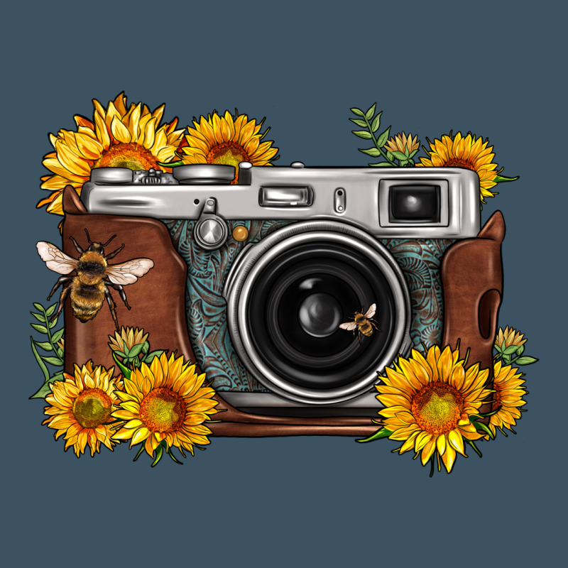 Sunflower Bee Vintage Camera Urban Hoodie by FaDigitalArtStudio | Teevron