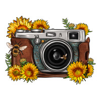 sunflower bee vintage camera | Teevron