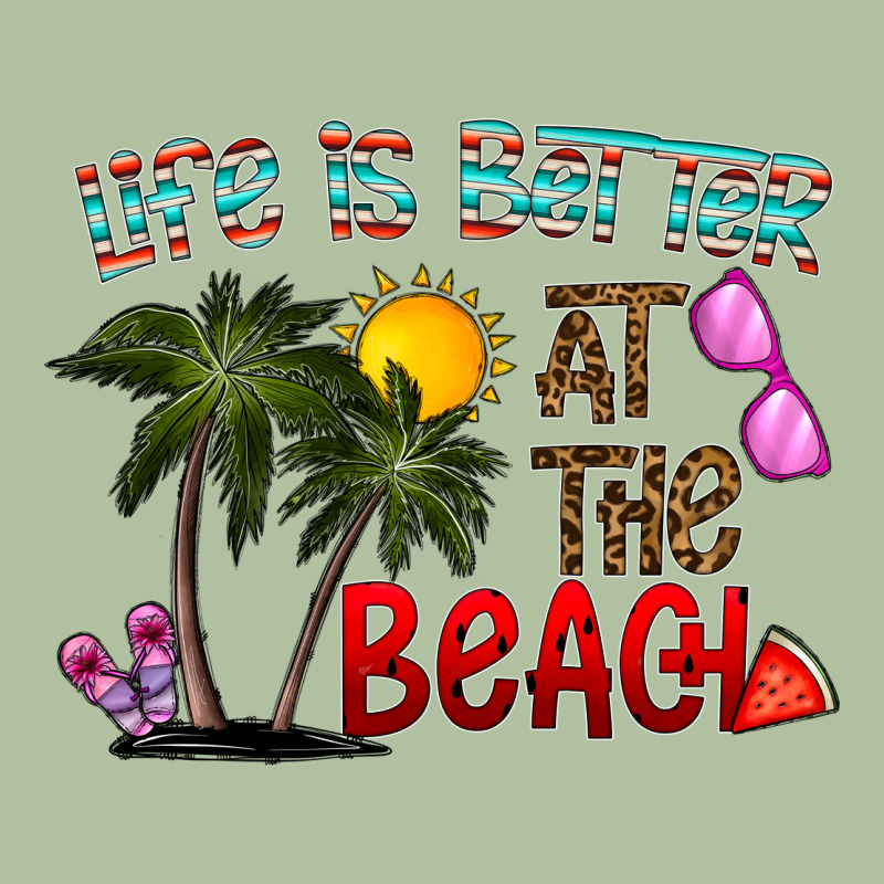 Life Is Better At The Beach Urban Hoodie by CowhideDigitalArt | Teevron