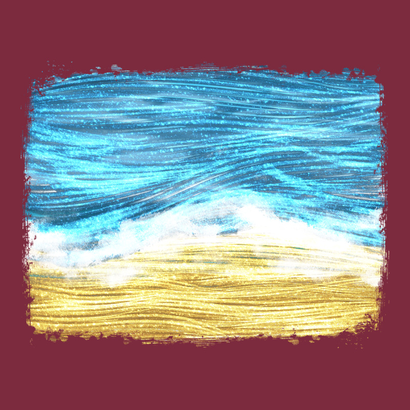 Glitter Beach Background Premium Hoodie by HRA Design Shop | Teevron