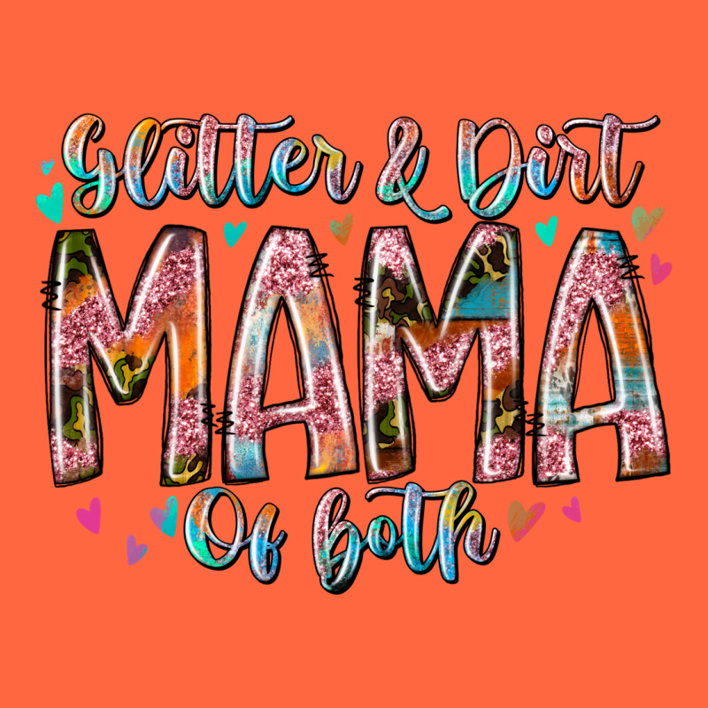 Glitter And Dirt Mama Of Both Premium Hoodie by RacoonDesign | Teevron