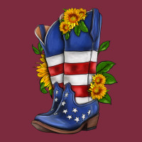American Cowboy Boot With Sunflower Premium Hoodie | Teevron