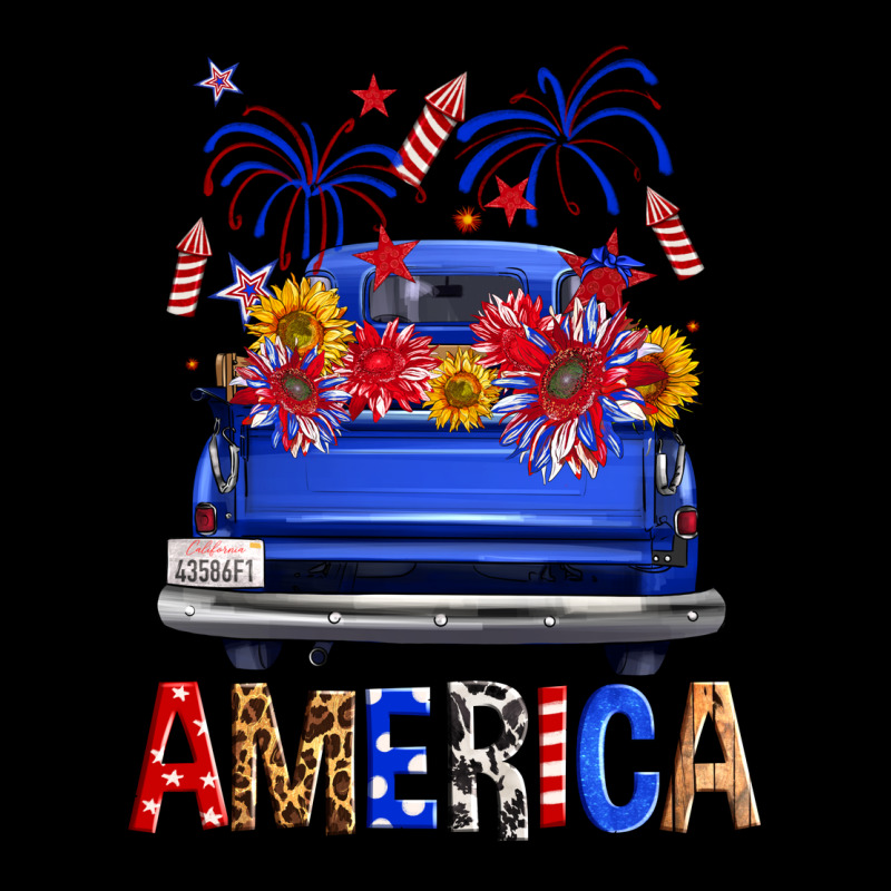 Western Fourth Of July America Truck Urban Hoodie by FaDigitalArtStudio | Teevron