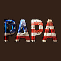 American Flag Papa 4th Of July Heavy Core Tee | Teevron