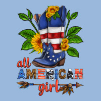 All American Girl Cowboy Boot With Sunflower Premium Hoodie | Teevron