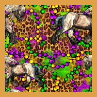 Mardi Gras Leopard Horse Seamless Pattern Premium Hoodie | Teevron