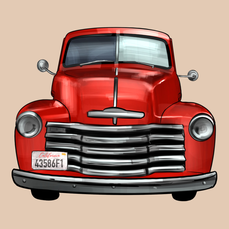 Western Red Truck Front View Urban Hoodie by FaDigitalArtStudio | Teevron