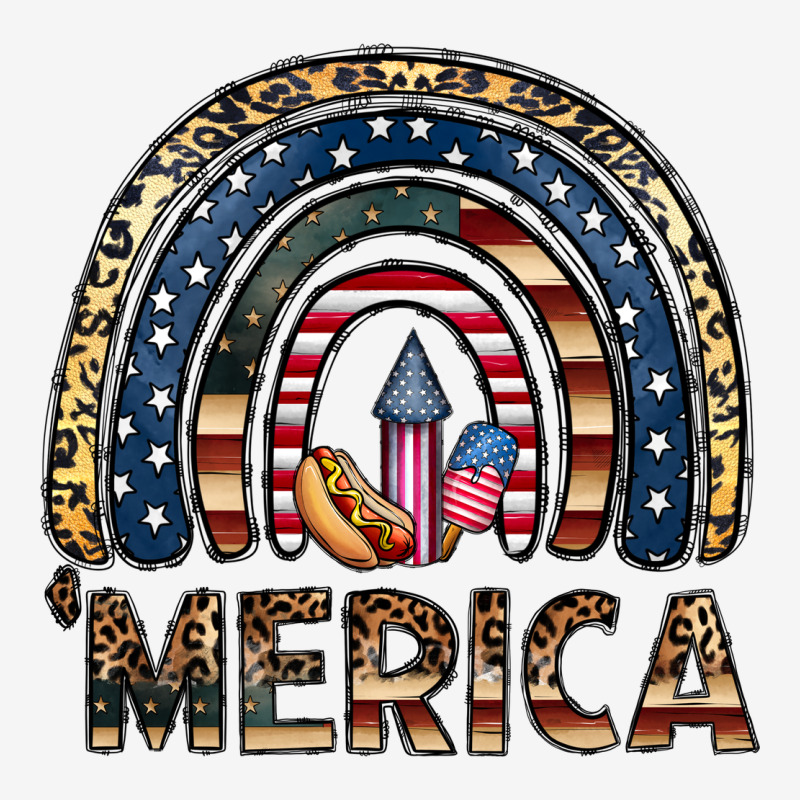 Merica Rainbow Urban Hoodie by CowhideDigitalArt | Teevron