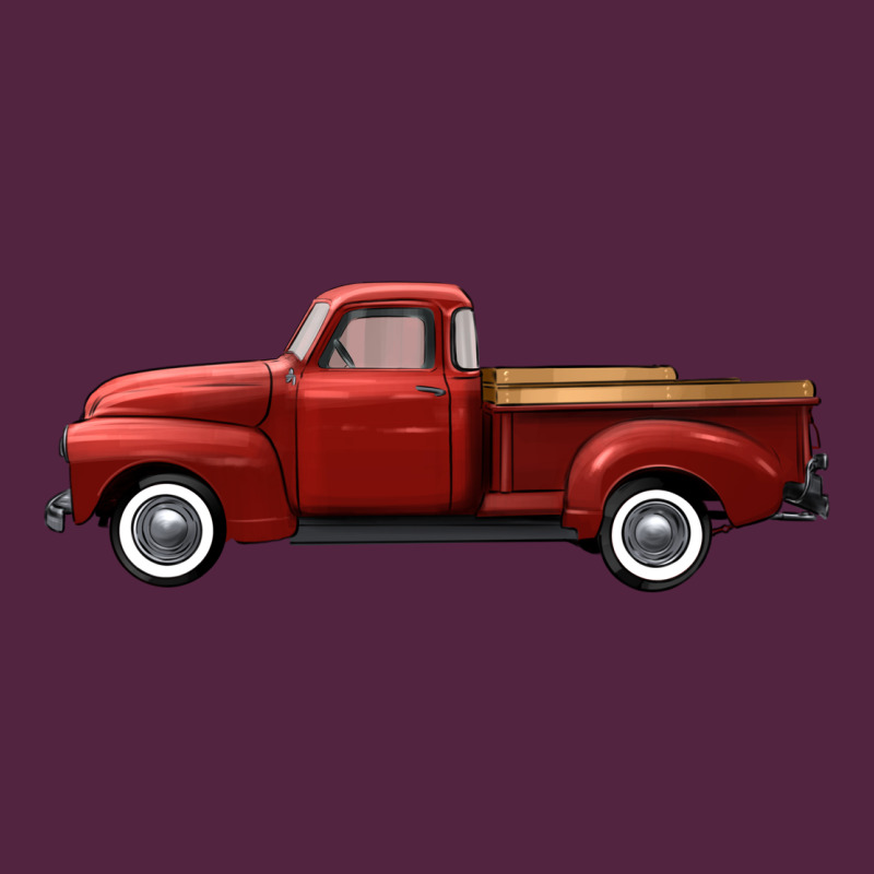 Western Red Truck Right Side View Urban Hoodie by FaDigitalArtStudio | Teevron