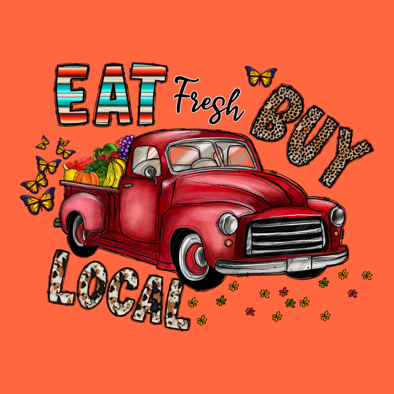 Eat Fresh Buy Local Premium Hoodie by CowhideDigitalArt | Teevron