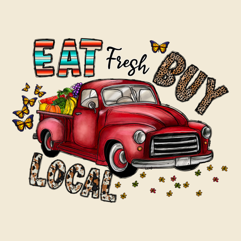 Eat Fresh Buy Local Premium Hoodie by CowhideDigitalArt | Teevron