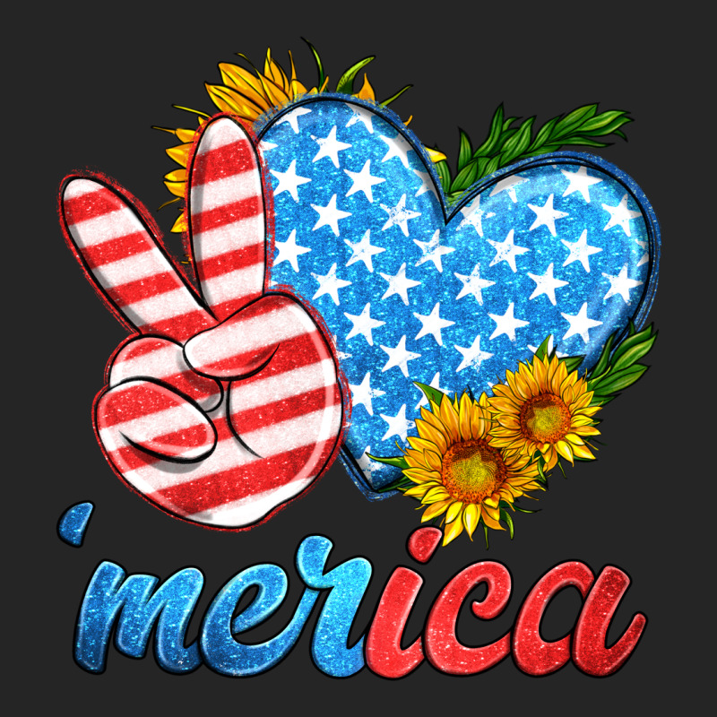 America With Heart Premium Hoodie by HRA Design Shop | Teevron