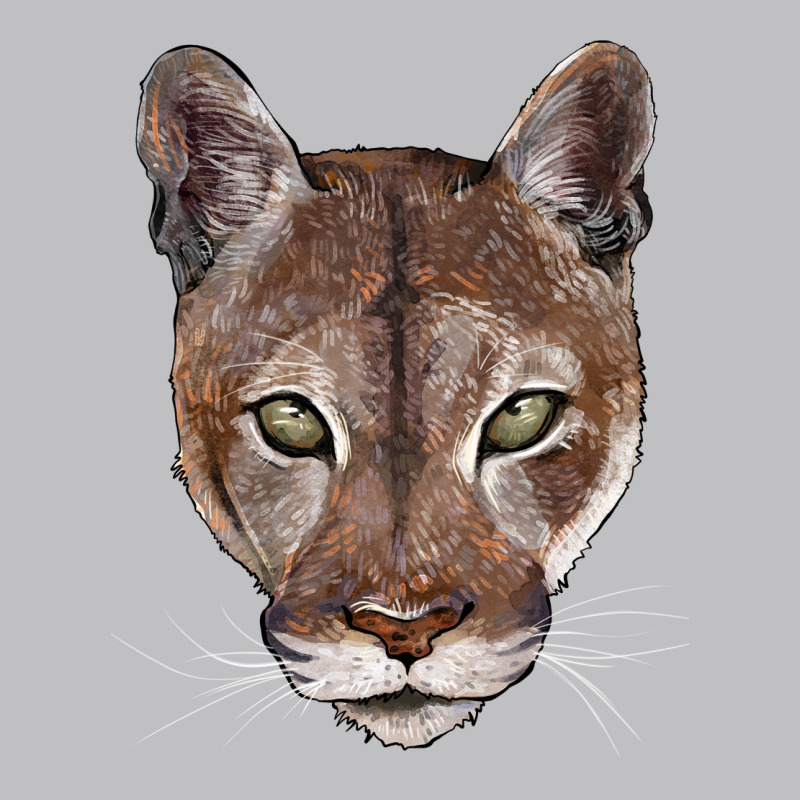Florida Panther  Face Long Sleeve Tee by BarkalooDesign | Teevron